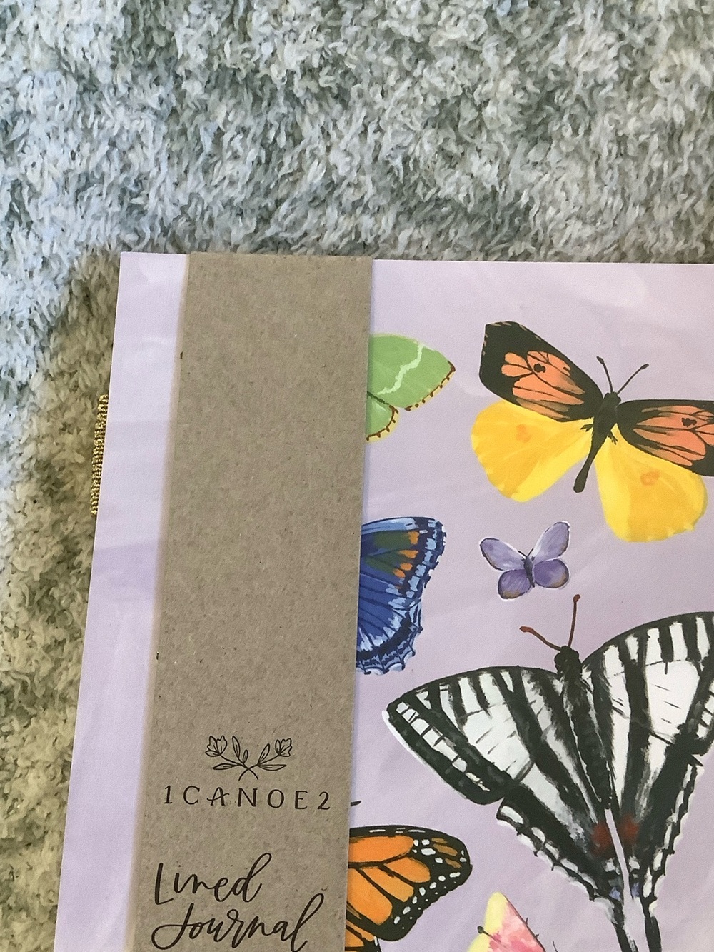 Colorful Butterfly Writers Travel Notebook Journal NWT 160 lined pages - Picture 5 of 13